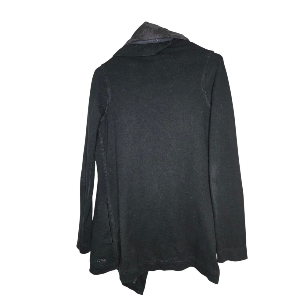 Lululemon Snap Wrap Jacket Shawl Collar Yoga Studio Size 2 Athleisure Cozy - Picture 3 of 5